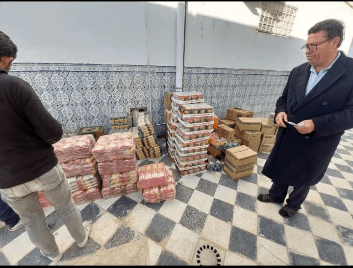 Photo Action humanitaire saisonnière – Distribution de colis alimentaires en Tunisie et en Syrie