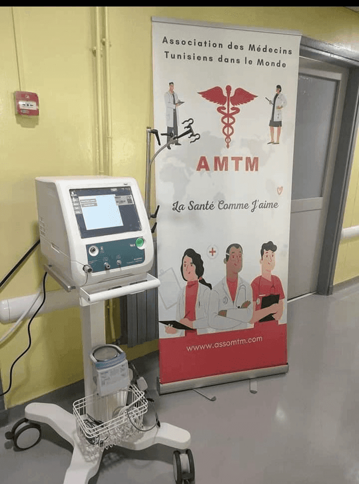Photo Acquisition et remise d’un respirateur SLE6000 au service de réanimation de Bab saâdoun 