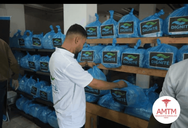 Photo 1300 Repas d’Aïd Distribués à Gaza – Action Humanitaire AMTM