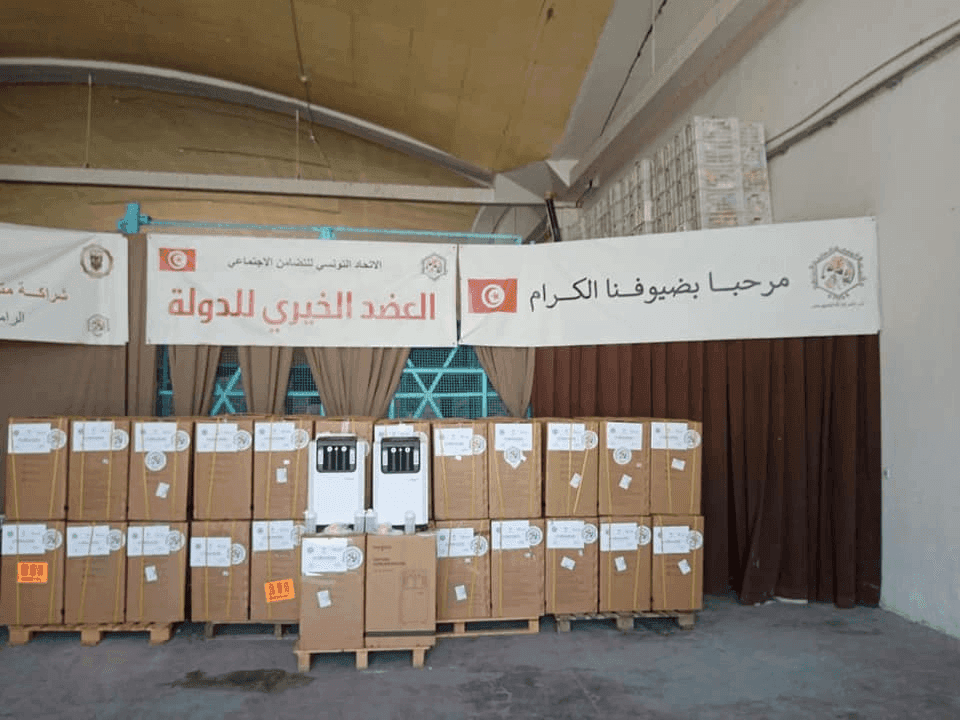 Photo Réception et lancement de la distribution de 104 concentrateurs d’oxygène (10L/min)